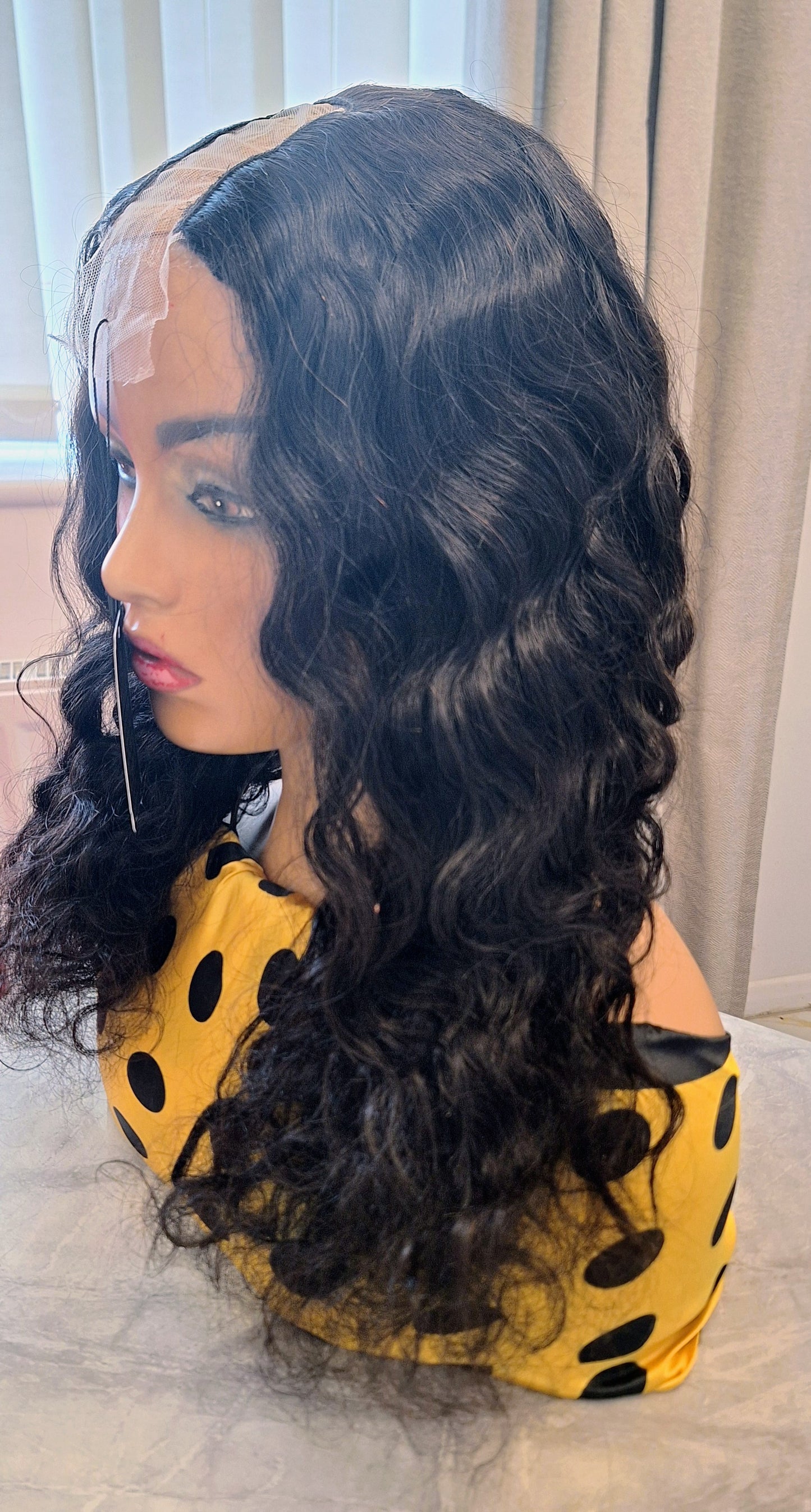 Loose waterwave U part Human Hair wig