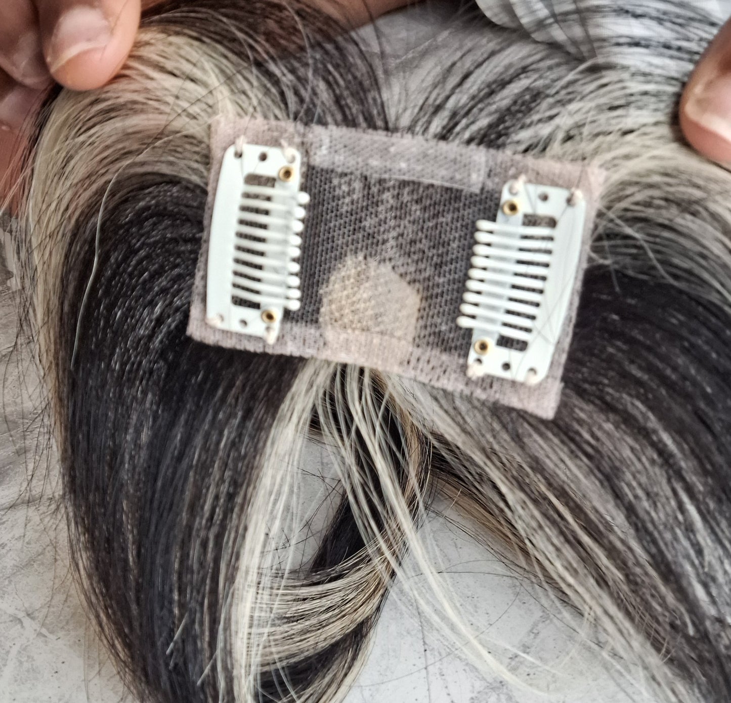 Straight mini topper - Donor Hair 1B/18
