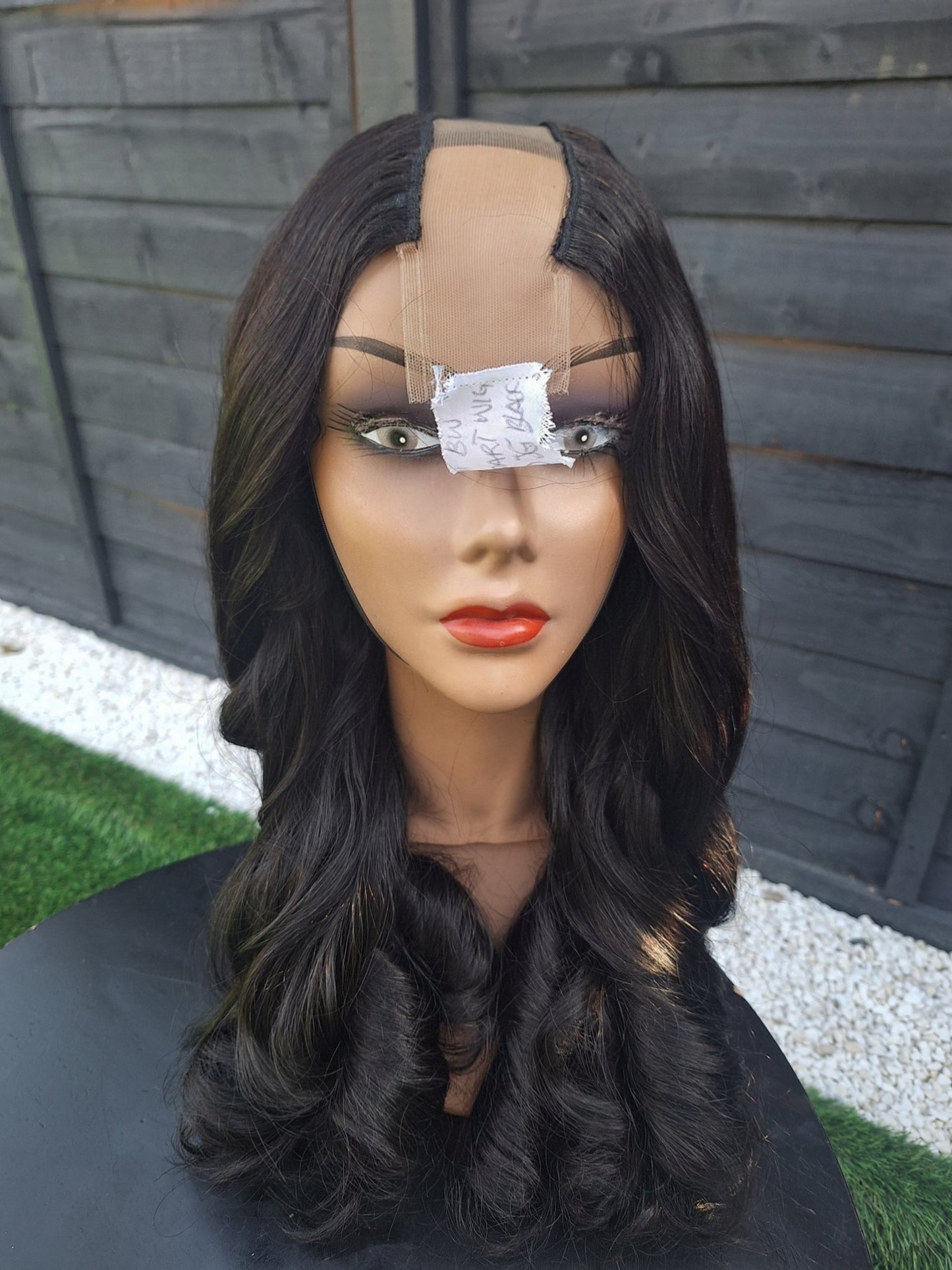 Ready to ship: Jet Black Bodywave U part wig - Donor Hair