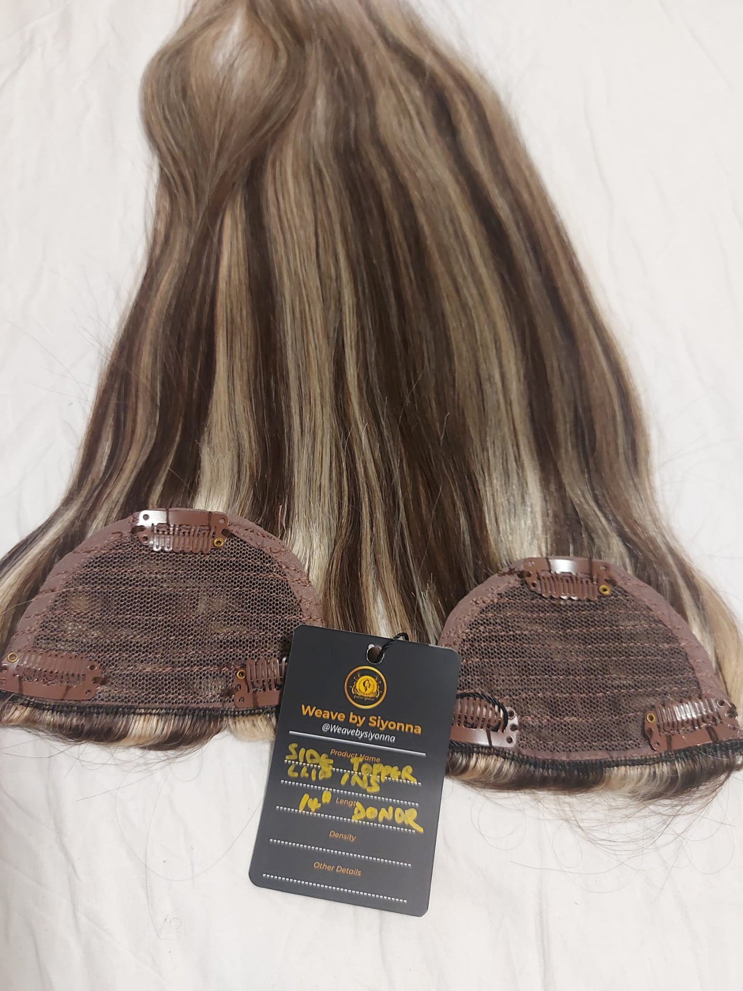 Piano bone straight Side Top Clip in- color 2/22