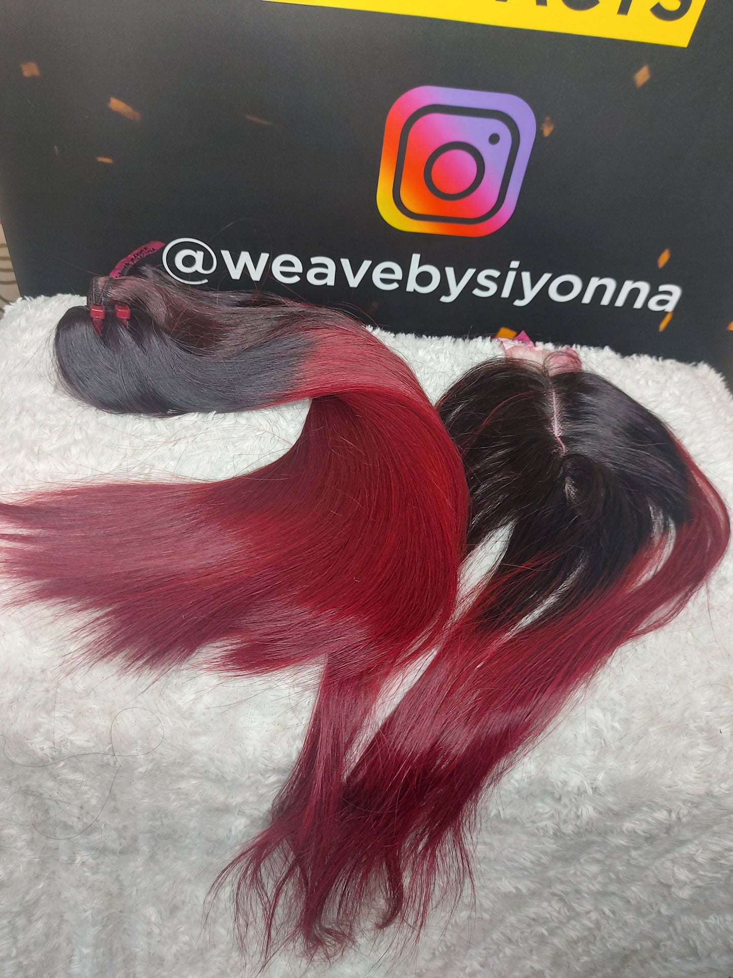 Brown on burgundy bundle