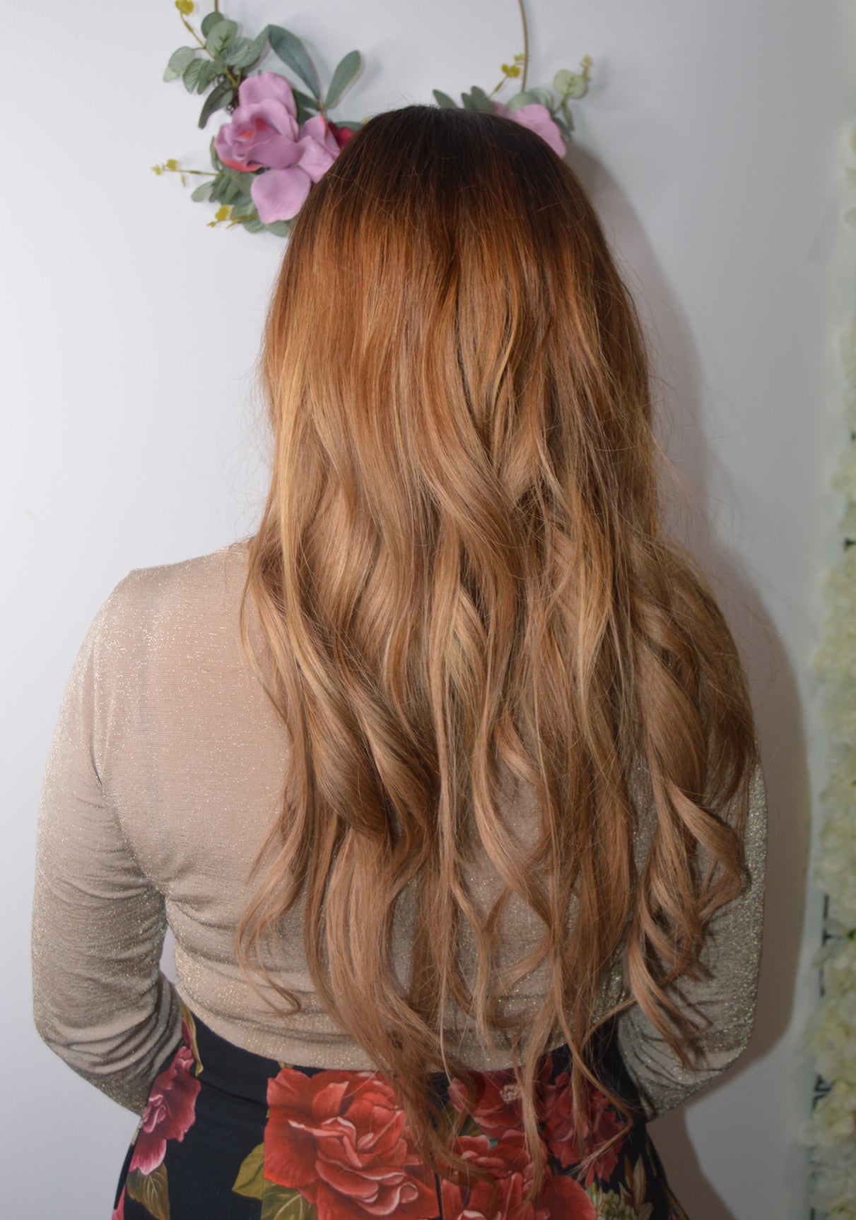 Straight Human hair Clip in - color 8