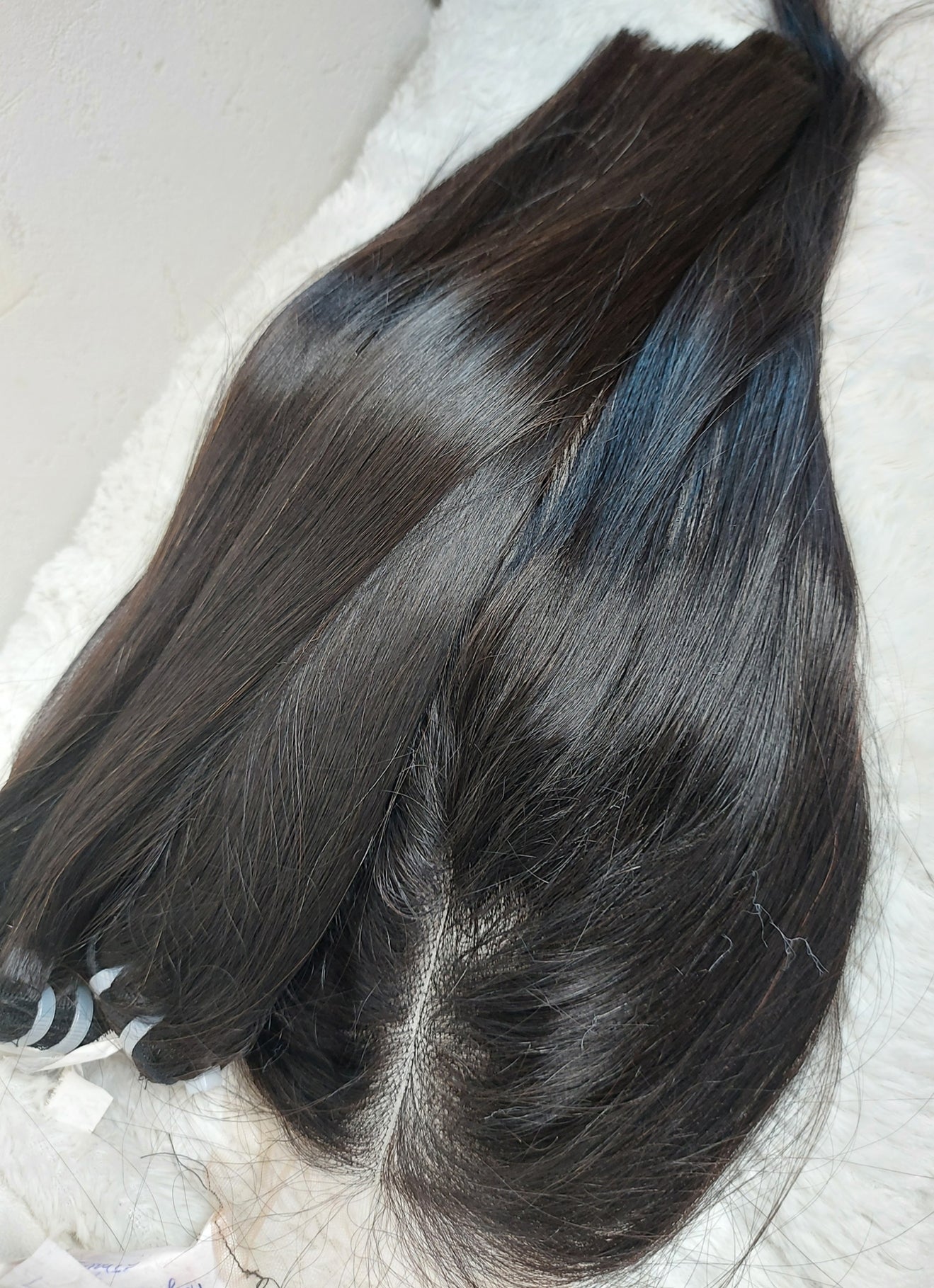 Ready to ship: Jet black Bone Straight lace unit