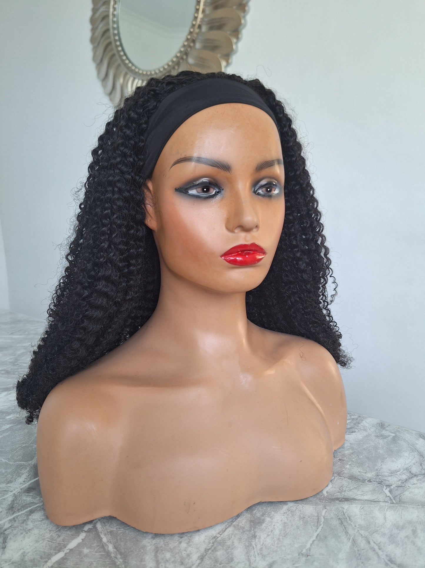 Ready to ship: Neya band wig Jet black