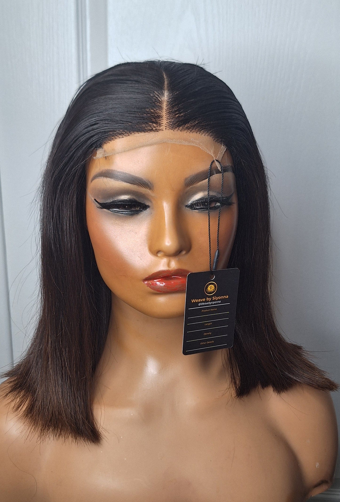Ready to ship: Misty natural brown Blunt cut wig