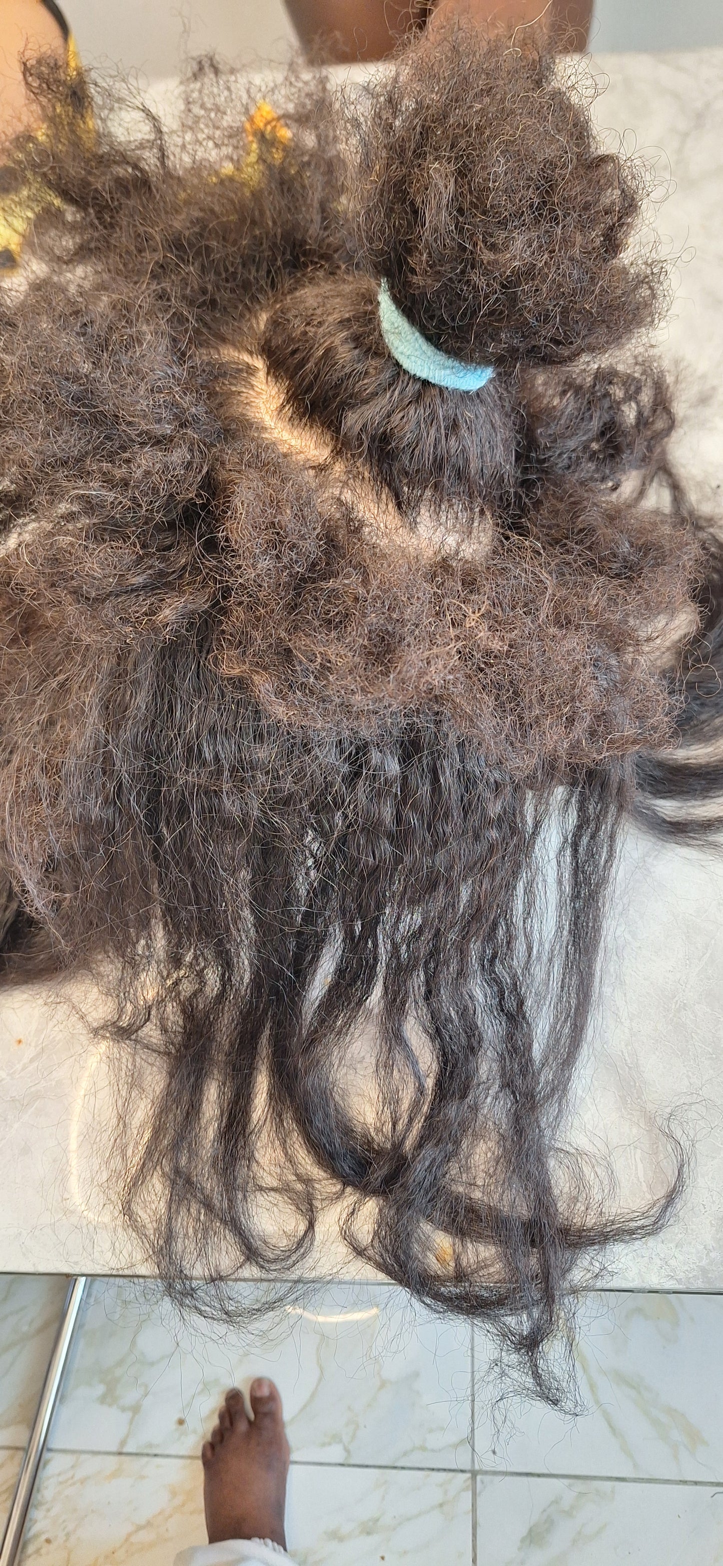 Kinky straight invisible clip In