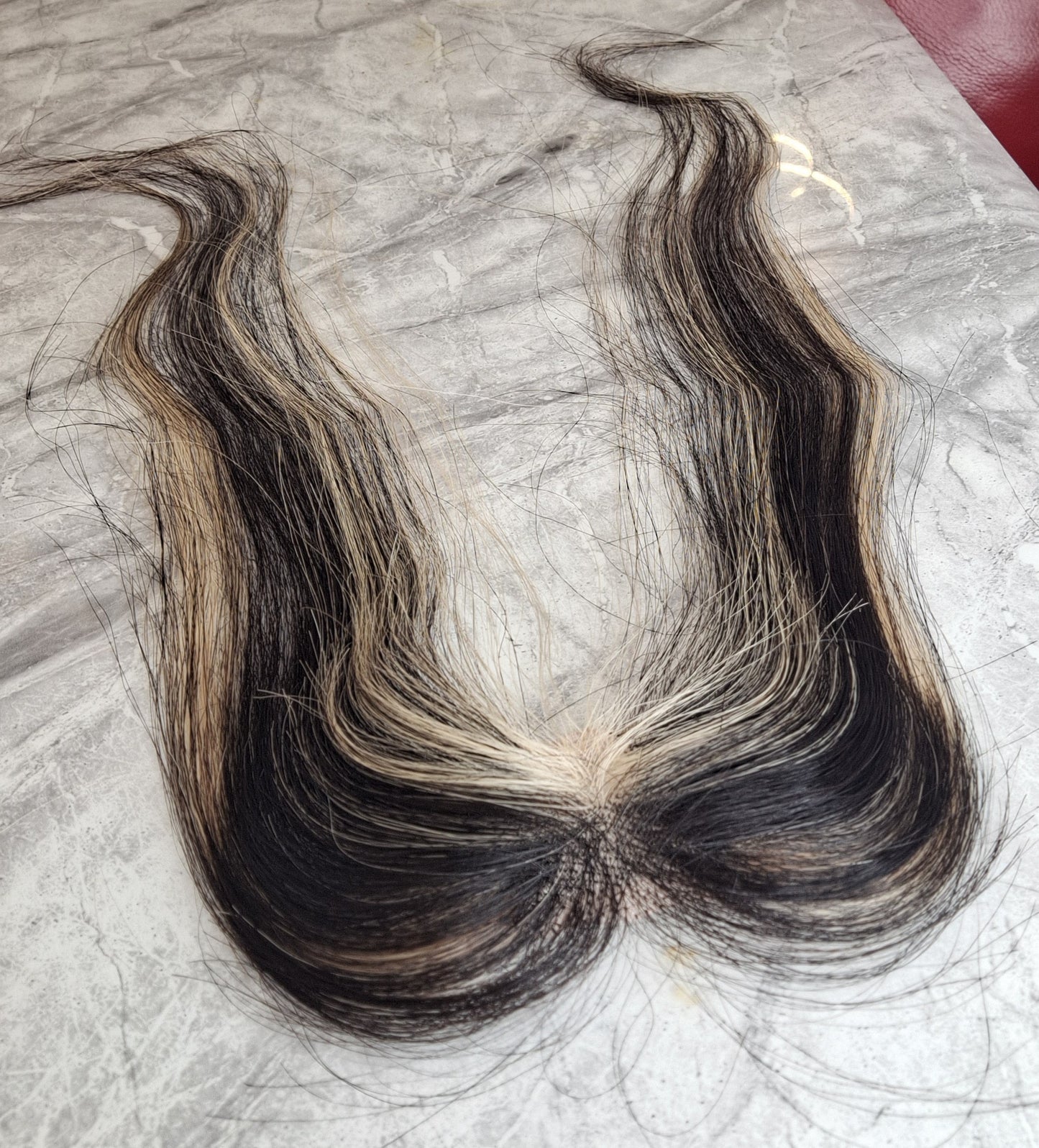 Straight mini topper  - Donor Hair 1B/18