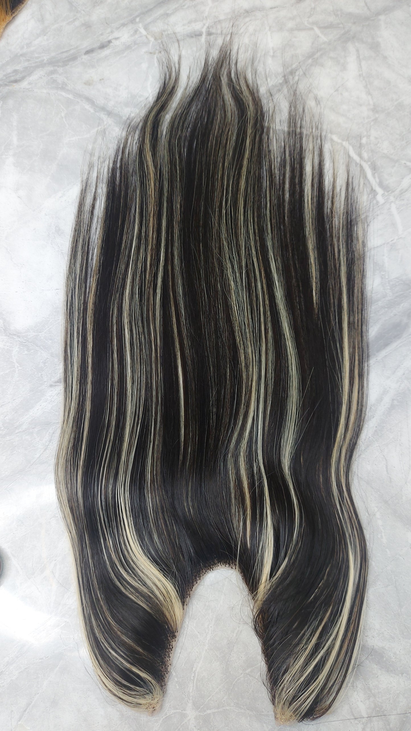 Straight U topper  - Donor Hair color 1B/28