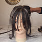 Straight Fringe topper  - Donor Hair color 1B/28