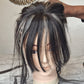 Straight Fringe topper  - Donor Hair color 1B/28