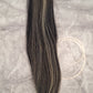 Bone straight clip ponytail - color 1b/28