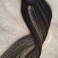 Bone straight clip ponytail - color 1b/28
