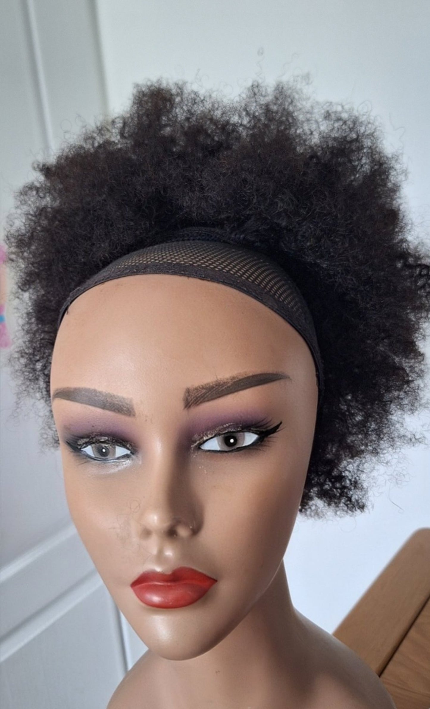 Ready to ship: Kinky curls String Pony Tail - natural color