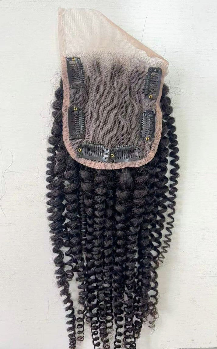 Sussy deep curl clip-in lace unit