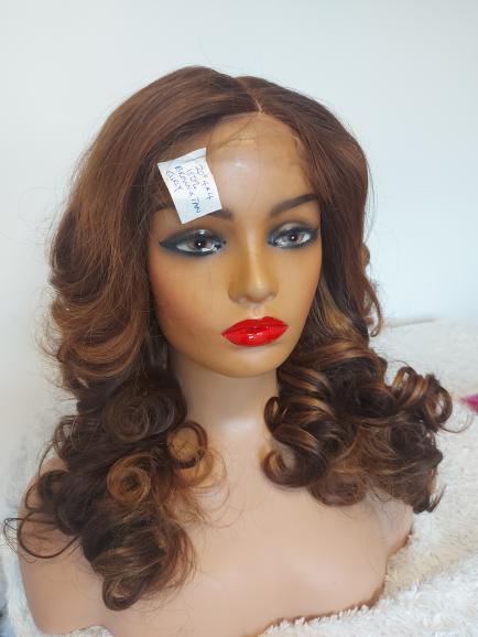 Brown and Tan curly wig