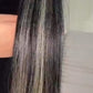 Bone straight clip ponytail - color 1b/28