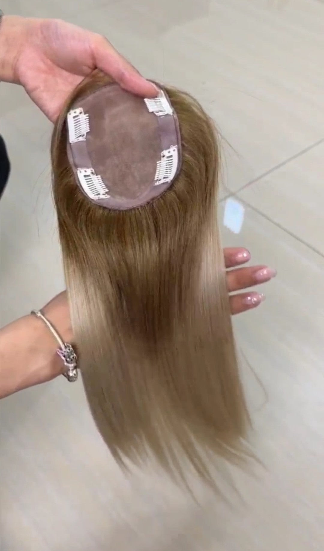 Balayage Ash blonde/ shadow root topper
