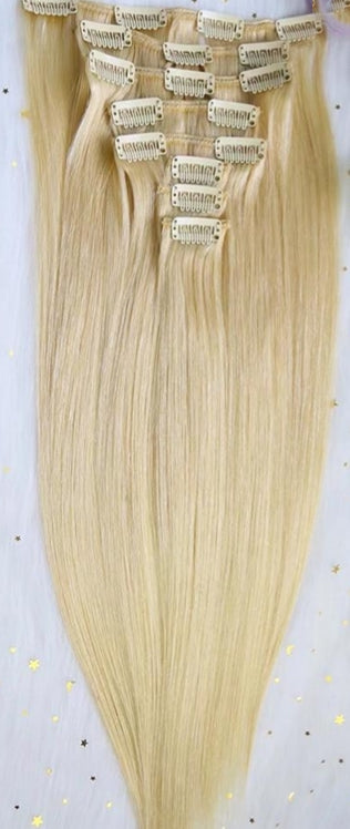 Straight hair Clip in - Blonde