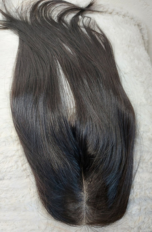 Jet black Bone Straight lace unit